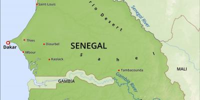 Peta - peta fizikal Senegal