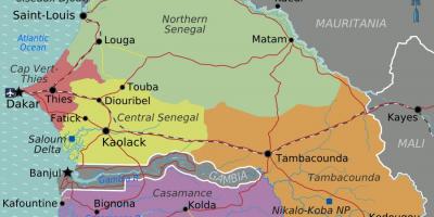 Peta dari Senegal politik