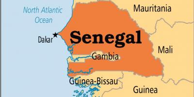 Senegal pada peta dunia